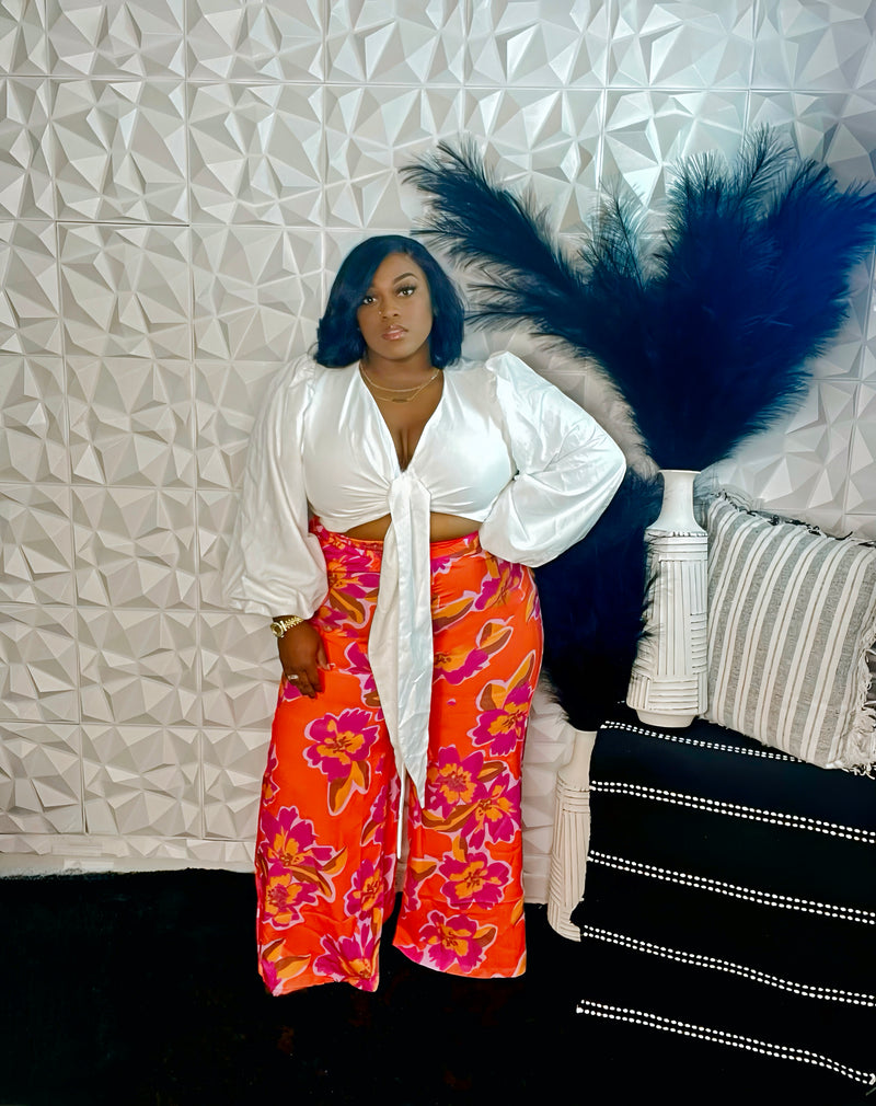 "LORI" WIDE LEG PANTS (**BOTTOMS ONLY)