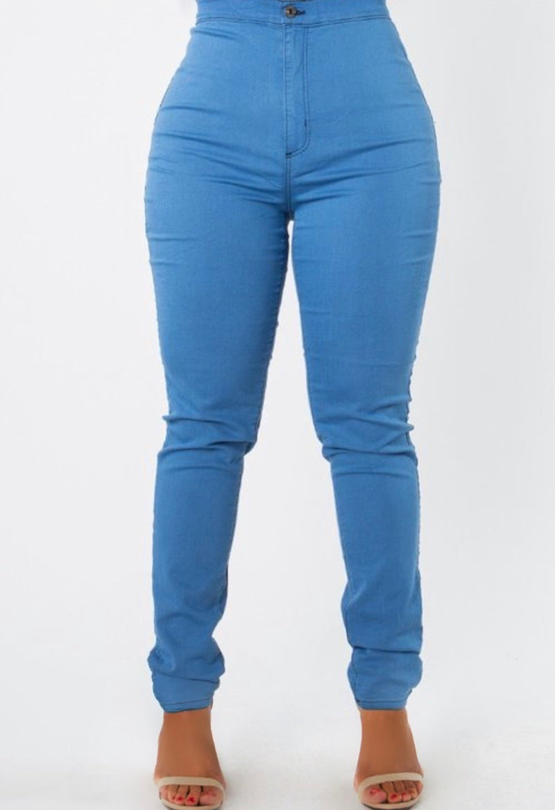 'SEXY SILHOUETTE" HIGH WAIST SKINNY JEANS