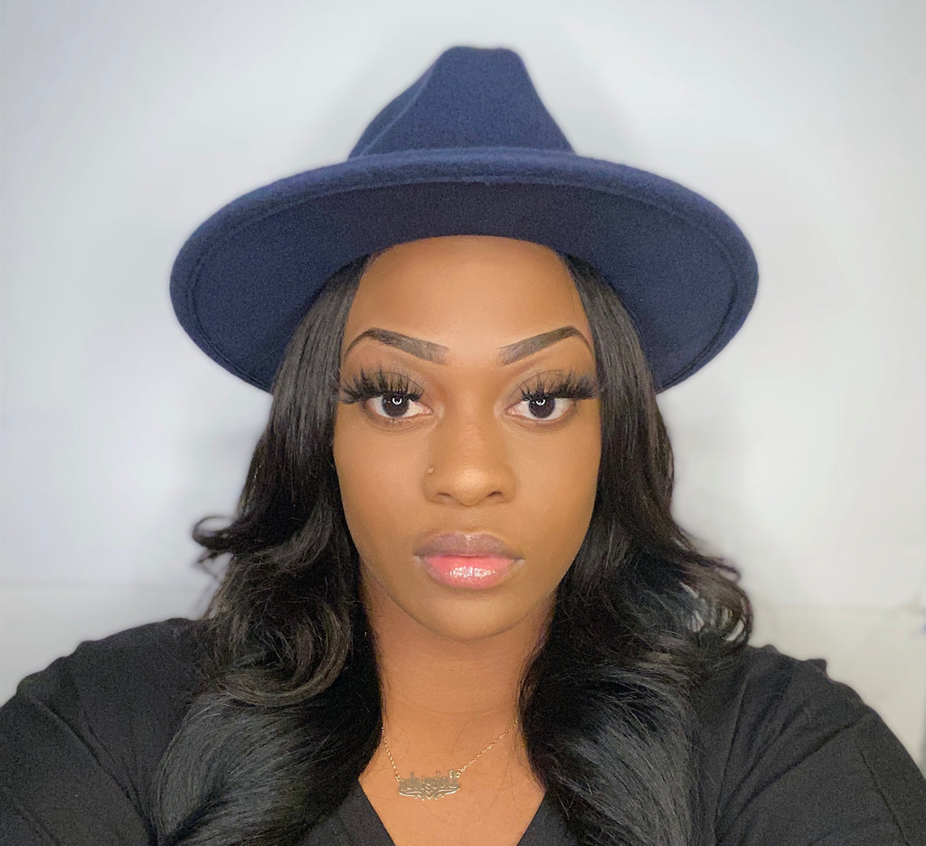 "TRENDSETTER TONI" FEDORA (BLUE)