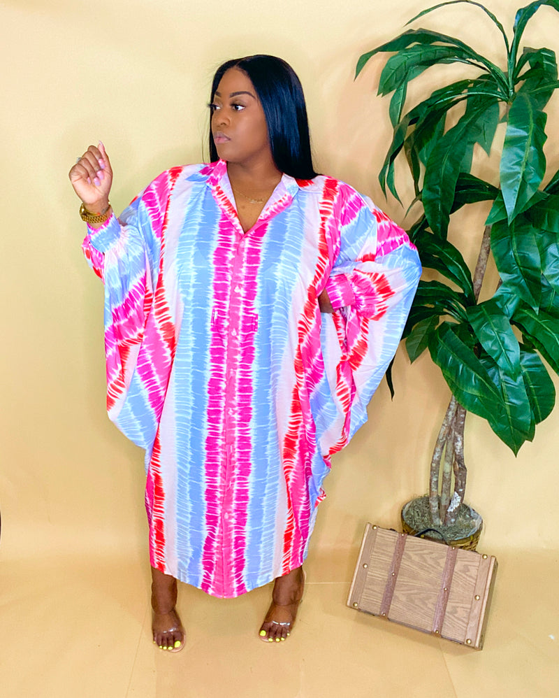 “VACATION ME PLEASE” KAFTAN