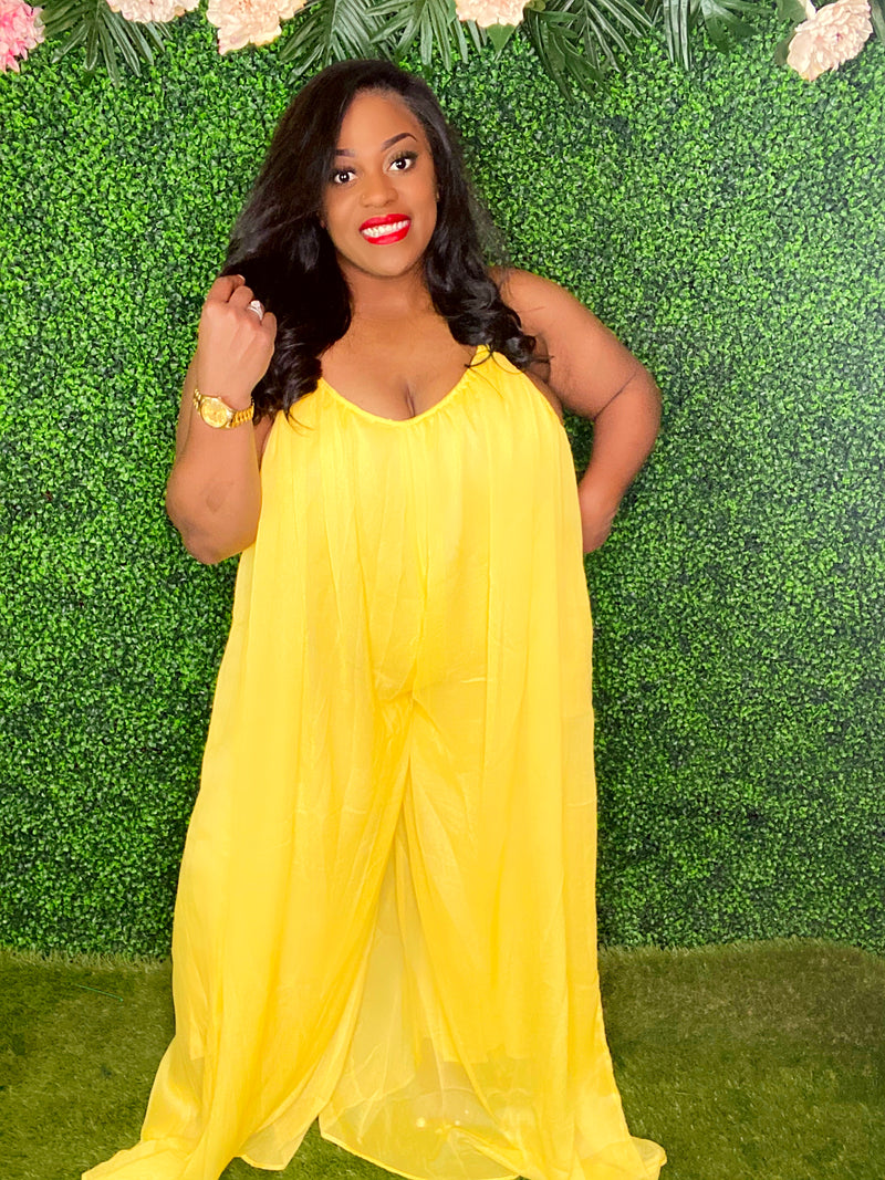 "SUN DAYZ" CHIFFON JUMPSUIT