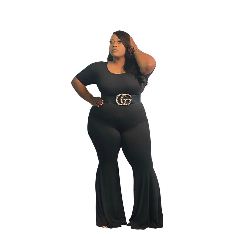 “MS. GRIER” BELL BOTTOM JUMPSUIT